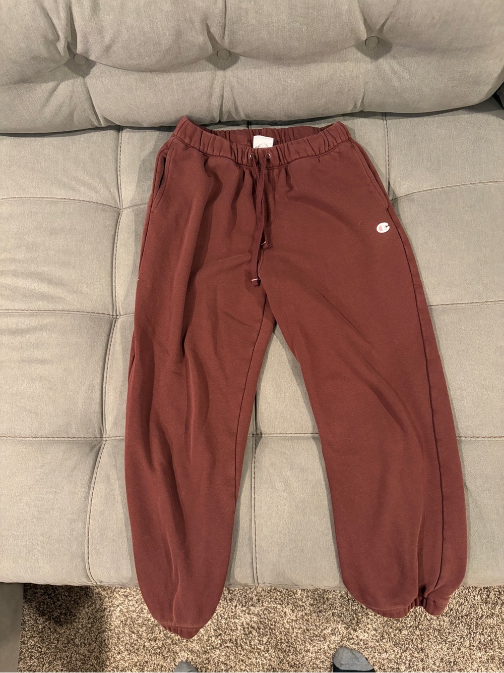 Champion Maroon Drawstring Sweatpants